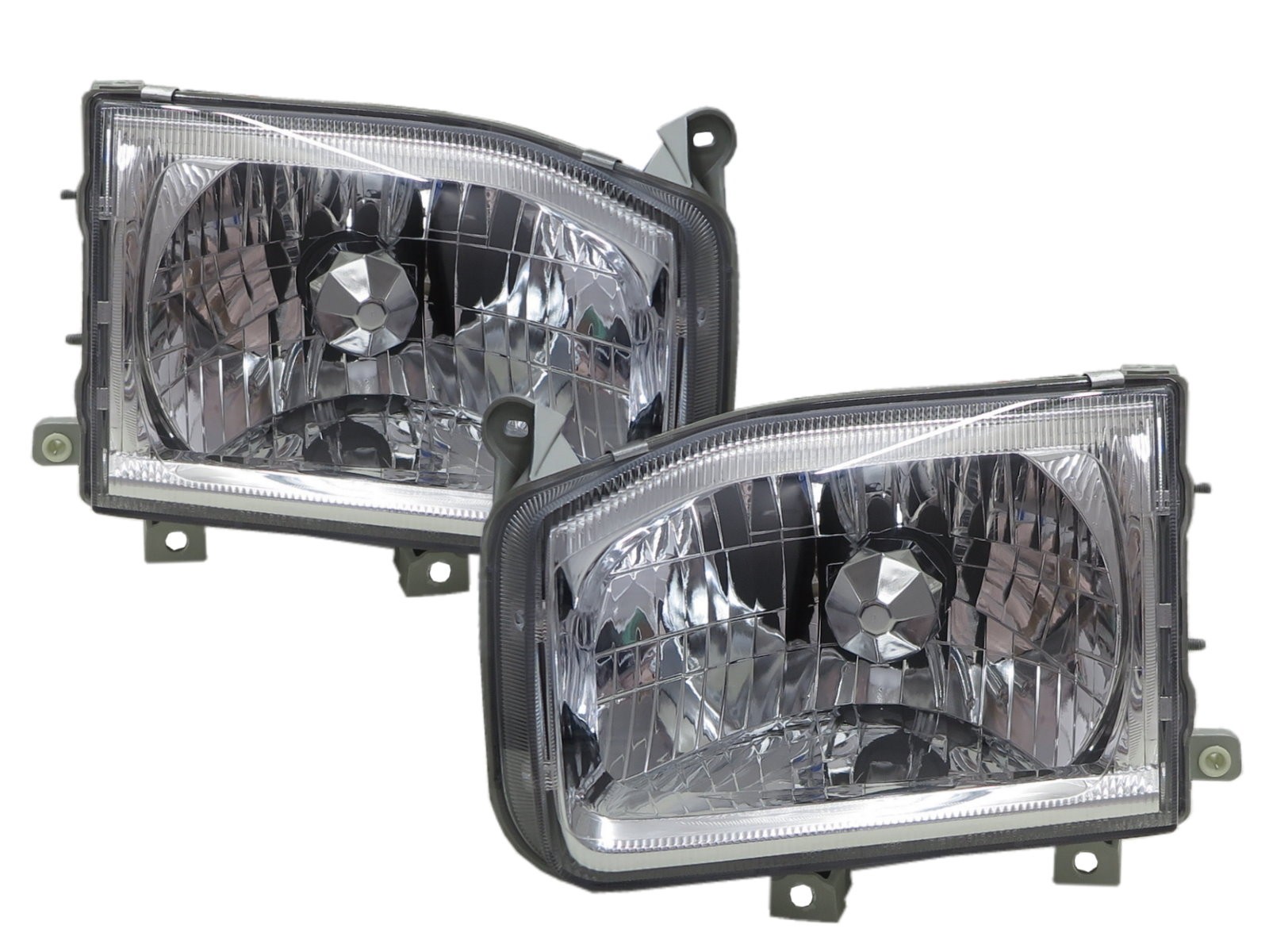 CrazyTheGod TERRANO R50 Second generation 1999-2004 SUV 5D Clear Headlight Headlamp Chrome for NISSAN LHD