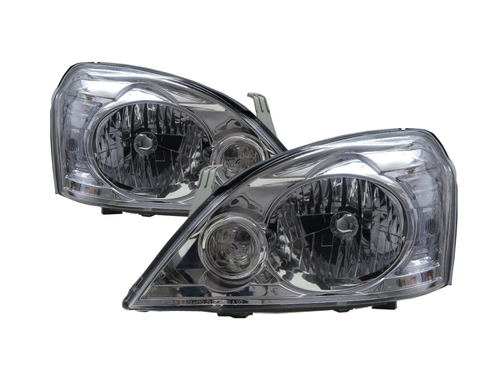 CrazyTheGod X-Trail T30 First generation 2003-2006 SUV 5D Clear Headlight Headlamp Chrome Taiwan for NISSAN LHD