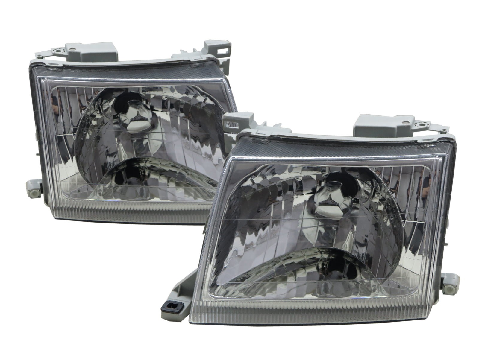 CrazyTheGod Xterra D22 First generation 2000-2001 Facelift Truck 2D/4D Clear Headlight Headlamp Chrome for NISSAN LHD