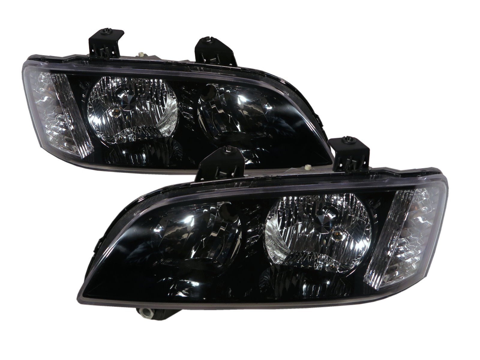 CrazyTheGod G8 2008-2009 Pre-Facelift Sedan 4D Clear Headlight Headlamp Black for PONTIAC RHD