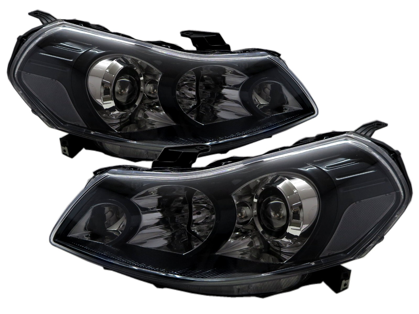 CrazyTheGod SX4 First generation 2007-2013 Sedan/Hatchback 4D/5D Projector Headlight Headlamp Black EU V2 for SUZUKI RHD