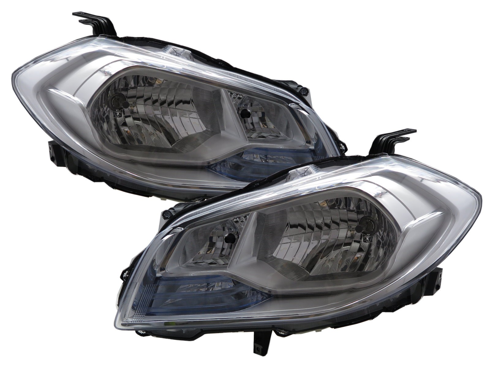 CrazyTheGod SX4 S-CROSS Second generation 2013-2016 PRE-FACELIFT Wagon 5D Clear Headlight Headlamp Chrome V1 for SUZUKI LHD
