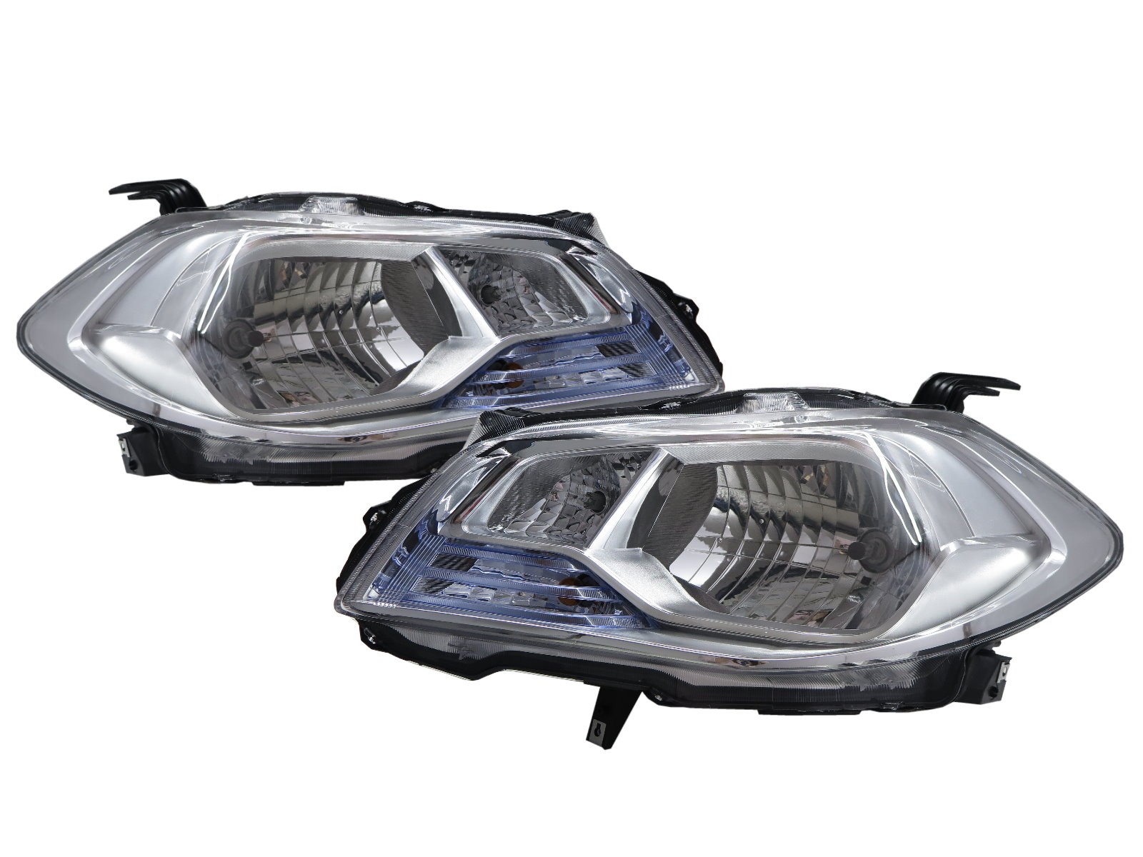 CrazyTheGod SX4 S-CROSS Second generation 2013-2016 PRE-FACELIFT Wagon 5D Clear Headlight Headlamp Chrome V2 for SUZUKI LHD