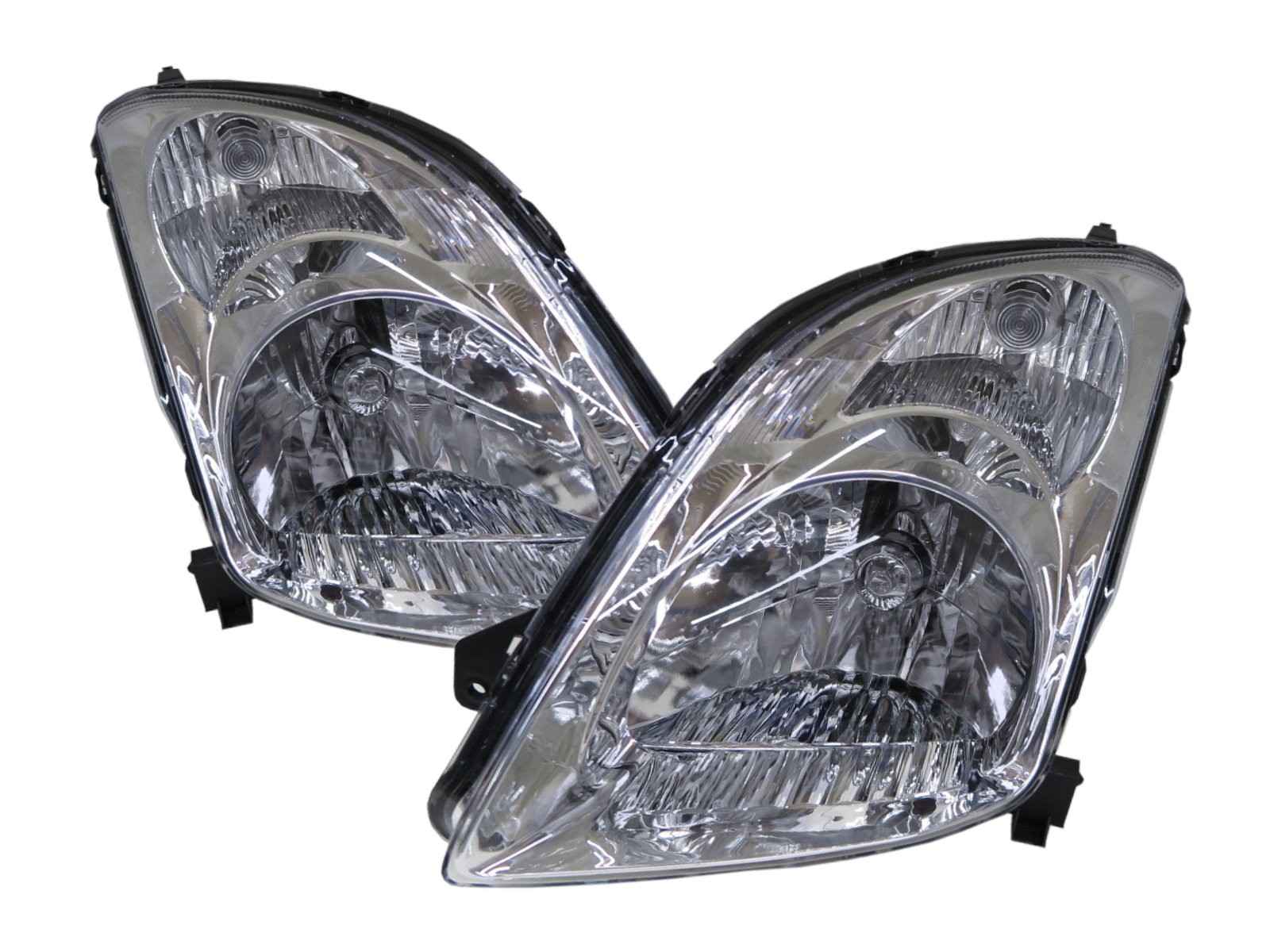 CrazyTheGod Swift RS Second generation 2004-2010 Hatchback 3D/5D Clear Headlight Headlamp Chrome for SUZUKI LHD