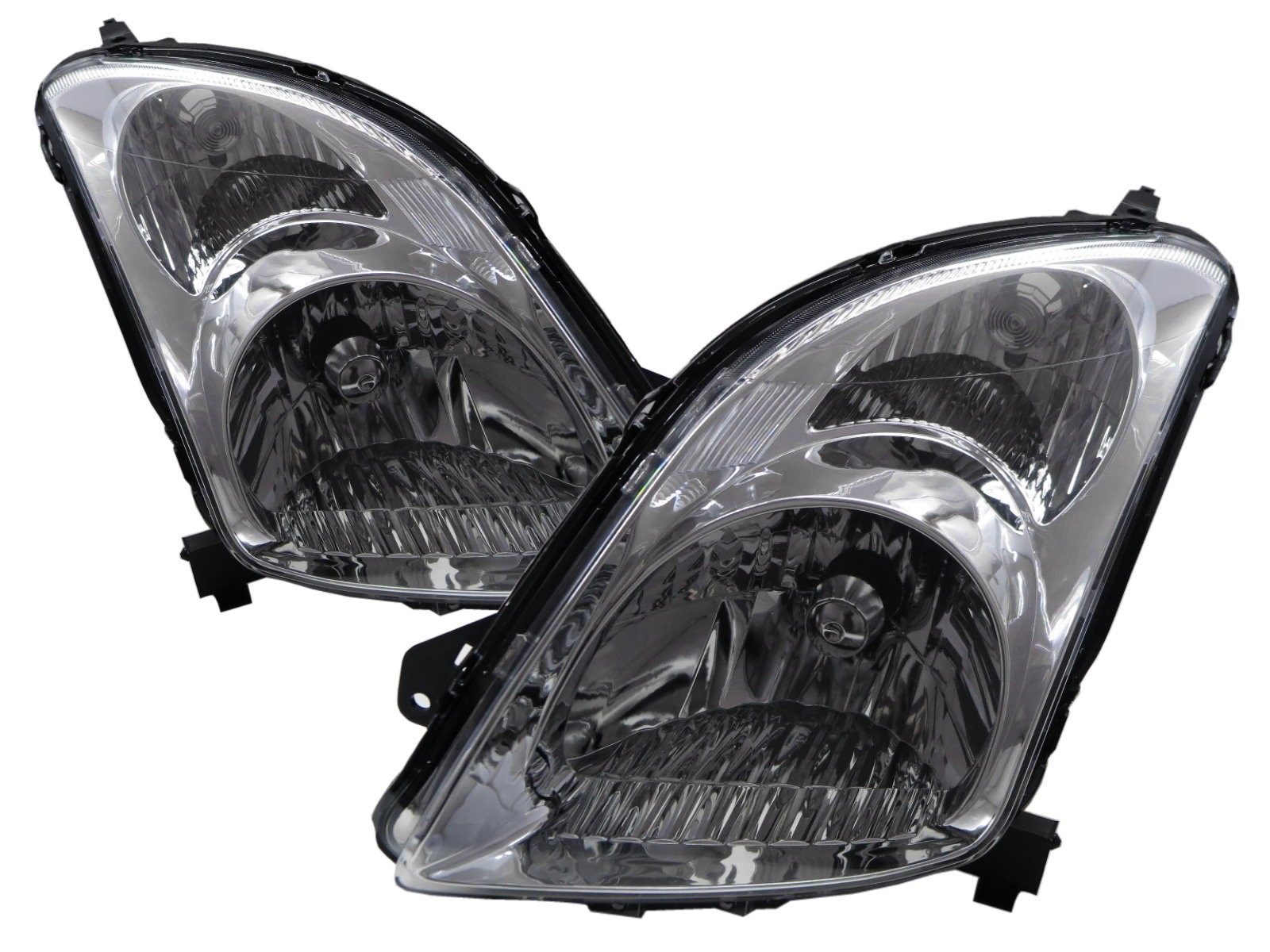 CrazyTheGod Swift ZA11S/ZC71S/ZC11S/ZD11S/ZC21S/ZD21S/ZC31S Second generation 2004-2010 Hatchback 3D/5D Clear Headlight Headlamp Chrome for SUZUKI LHD