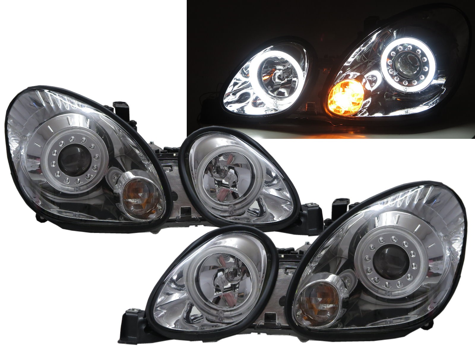 CrazyTheGod ARISTO S160 Second generation 1997-2004 Sedan 4D CCFL Projector Headlight Headlamp Chrome for TOYOTA RHD