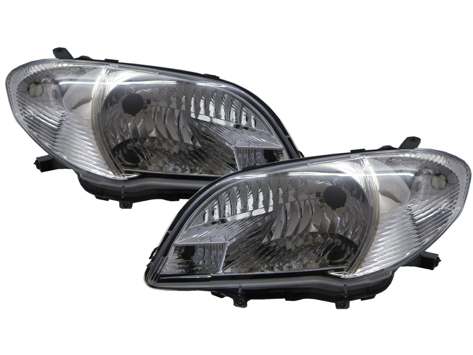 CrazyTheGod VIOS NCP42 XP40 First generation 2006-2007 FACELIFTED Sedan 4D Crystal Headlight Headlamp Chrome for TOYOTA LHD