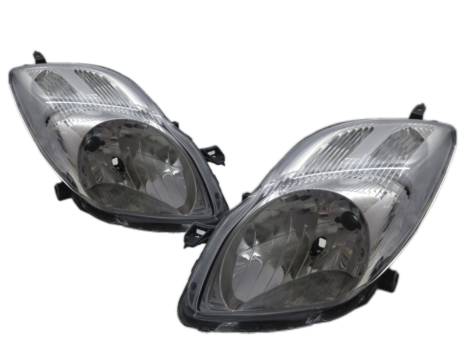 CrazyTheGod YARIS XP90 Second generation 2008-2011 FACELIFT Hatchback 3D/5D Clear Headlight Headlamp Chrome for TOYOTA LHD