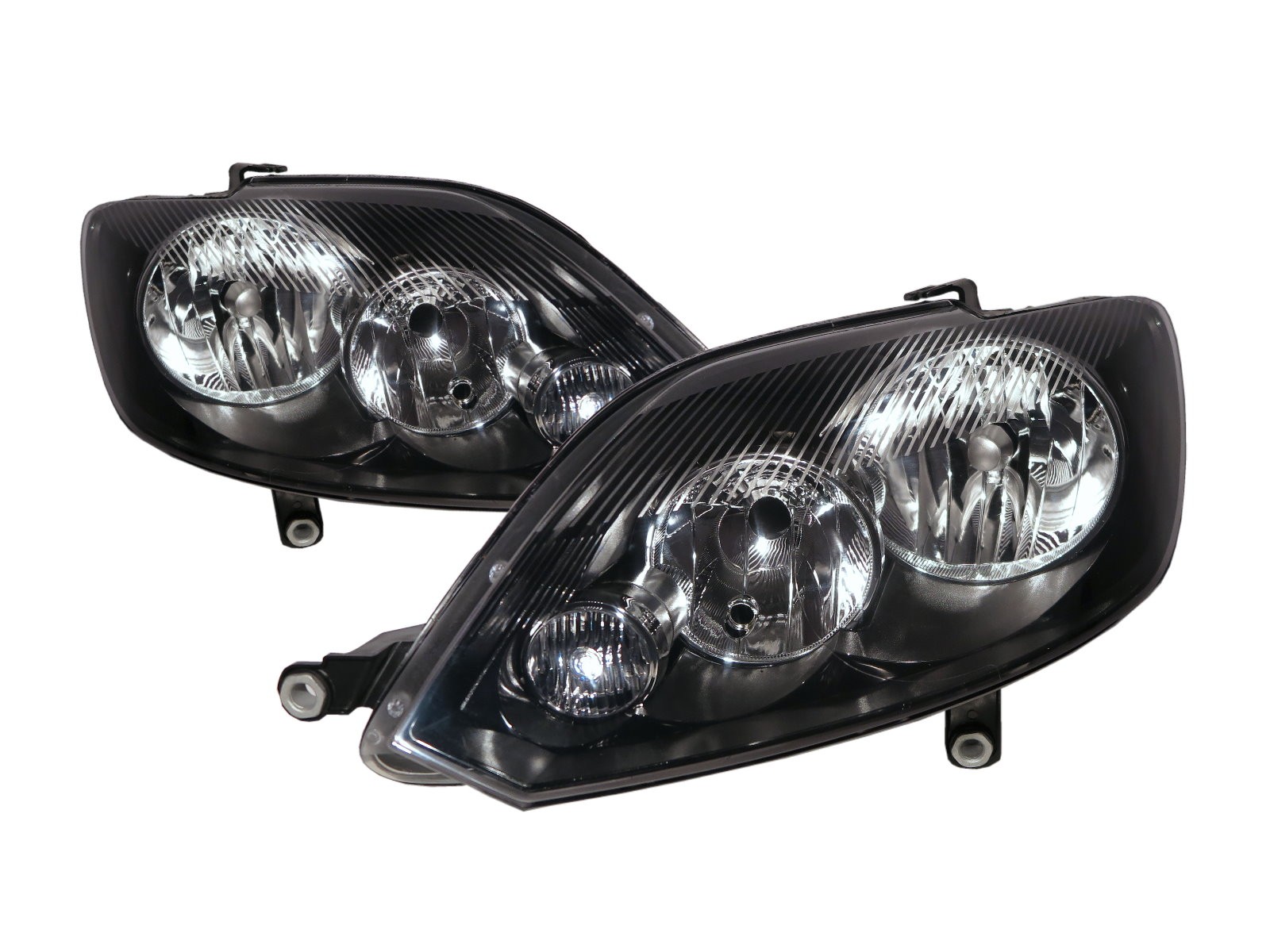 CrazyTheGod GOLF PLUS 2009-2013 MPV 5D Clear Headlight Headlamp W/ Motor Black for VW Volkswagen LHD