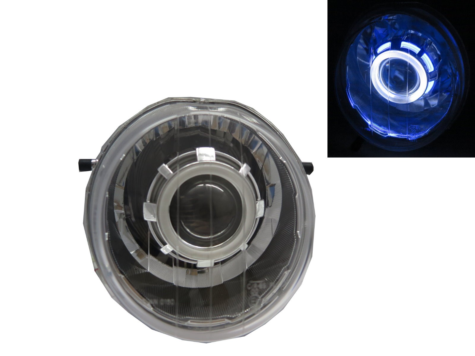 CrazyTheGod BWS 2009-2014 Scooters CCFL Projector Headlight Headlamp Chrome V1 for YAMAHA