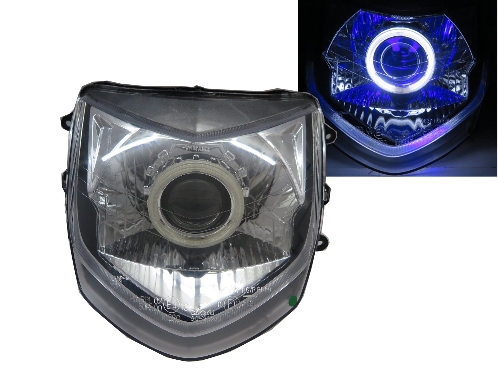 CrazyTheGod Cygnus 2002-2005 CCFL Projector Headlight Headlamp Asia Chrome for YAMAHA