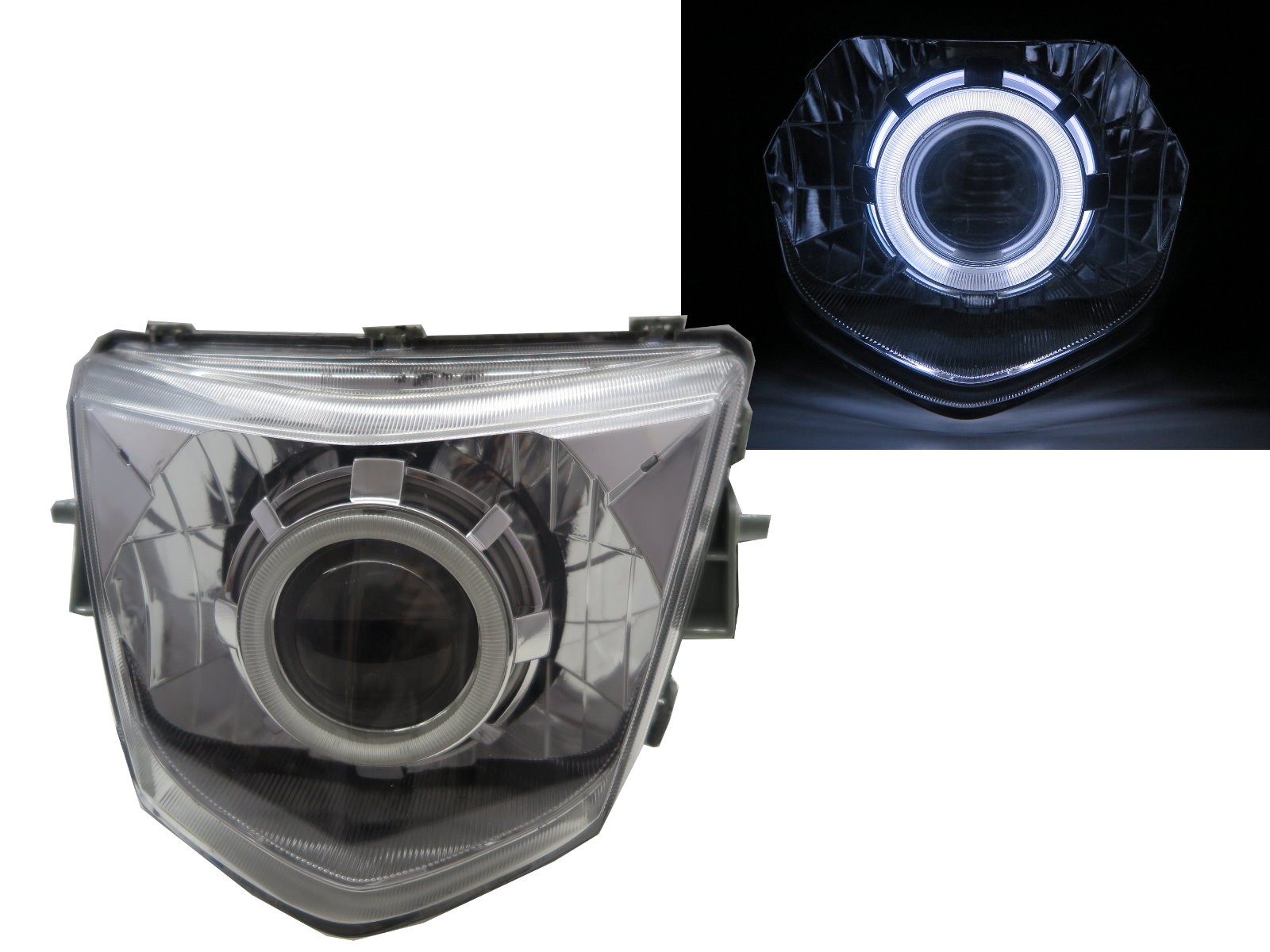CrazyTheGod RS Zero 2012-2014 Scooters CCFL Projector Headlight Headlamp Chrome for YAMAHA
