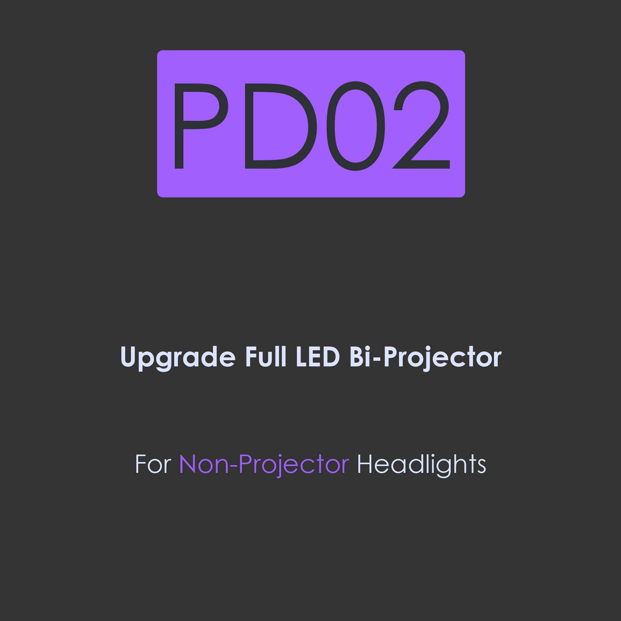 PD02-Upgrade super bright LED 35W integrated full LED BI-Projector for non-projector headlights