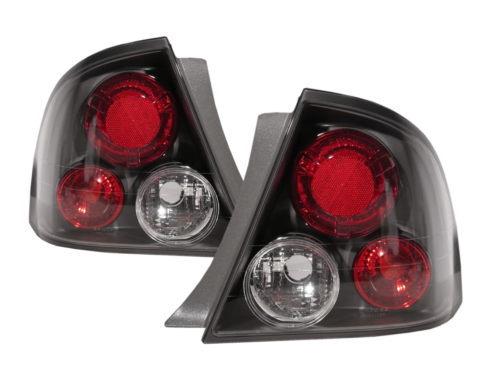 CrazyTheGod Tierra RS/LS 2000-2005 Sedan 4D Clear Tail Rear Light Black Taiwan for FORD
