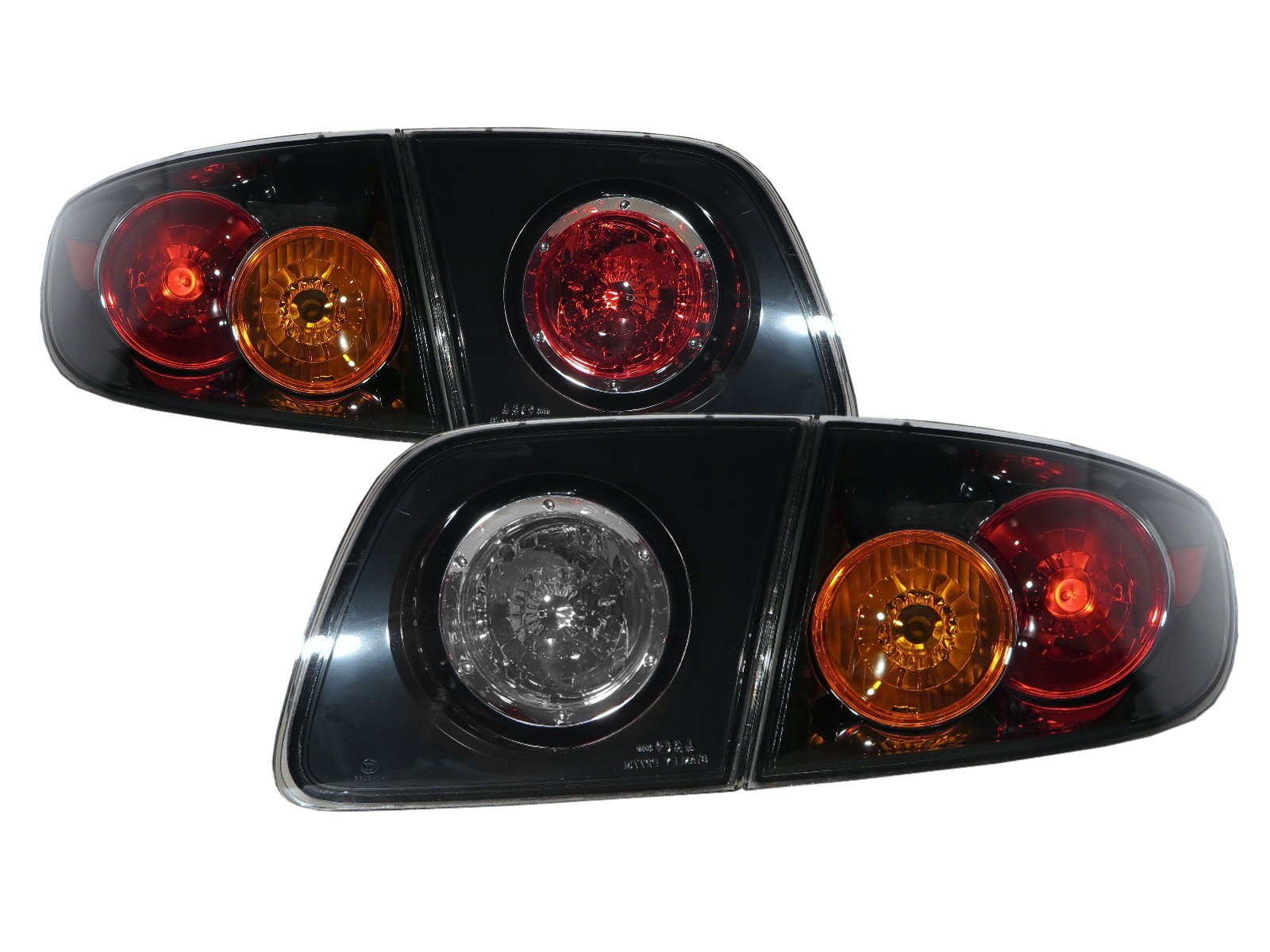 CrazyTheGod Mazda3/Axela BK First generation 2003-2009 Sedan 4D Clear Tail Rear Light Black V6 for MAZDA