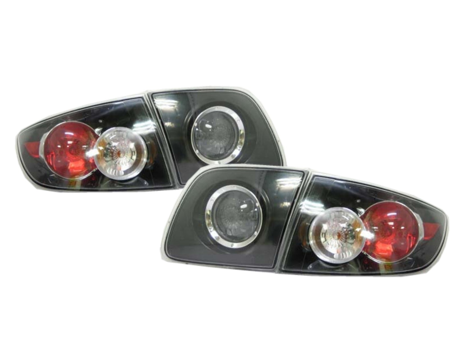 CrazyTheGod Mazda3/Axela BK First generation 2003-2009 Sedan 4D Clear Tail Rear Light Black V7 for MAZDA
