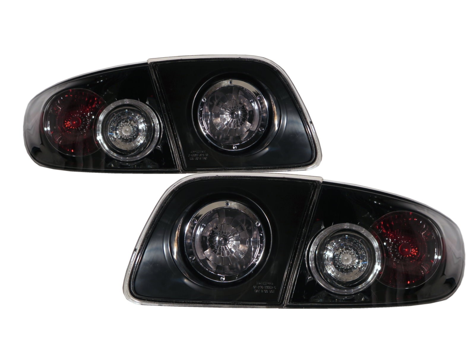 CrazyTheGod Mazda3/Axela BK First generation 2003-2009 Sedan 4D Clear Tail Rear Light Black V8 for MAZDA