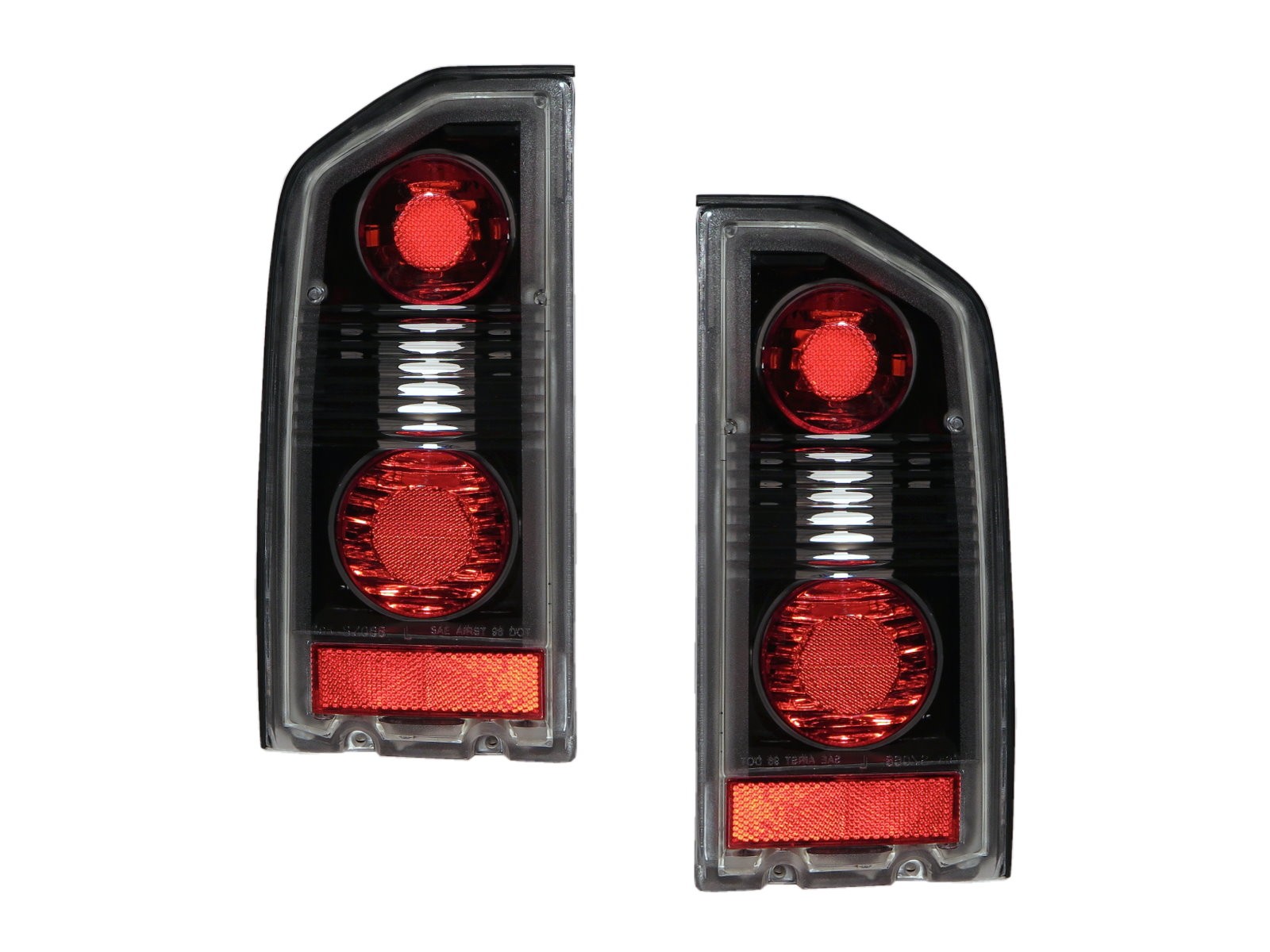 CrazyTheGod Sunrunner First generation 1988-1998 SUV 3D/5D Clear Tail Rear Light Black for PONTIAC