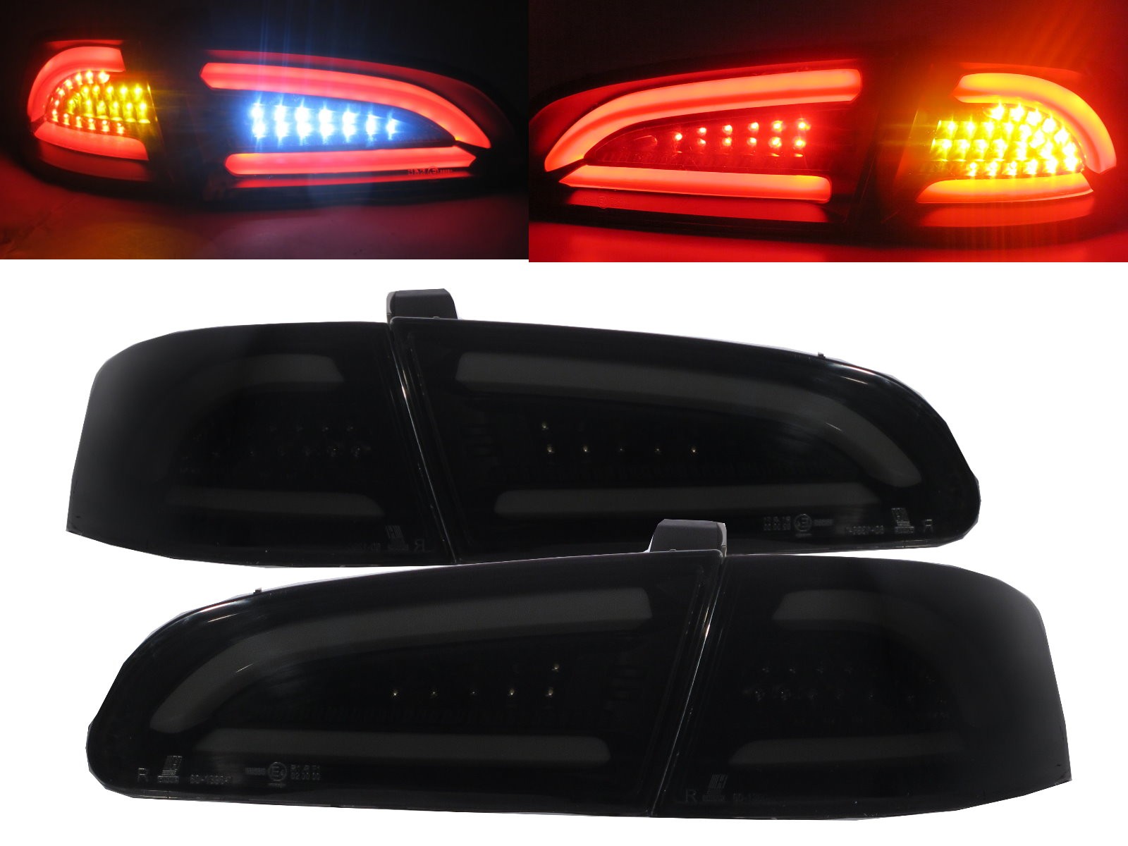 CrazyTheGod IBIZA 6L Third generation 2002-2008 Hatchback LED BAR Tail Rear Light Smoke for SEAT RHD 