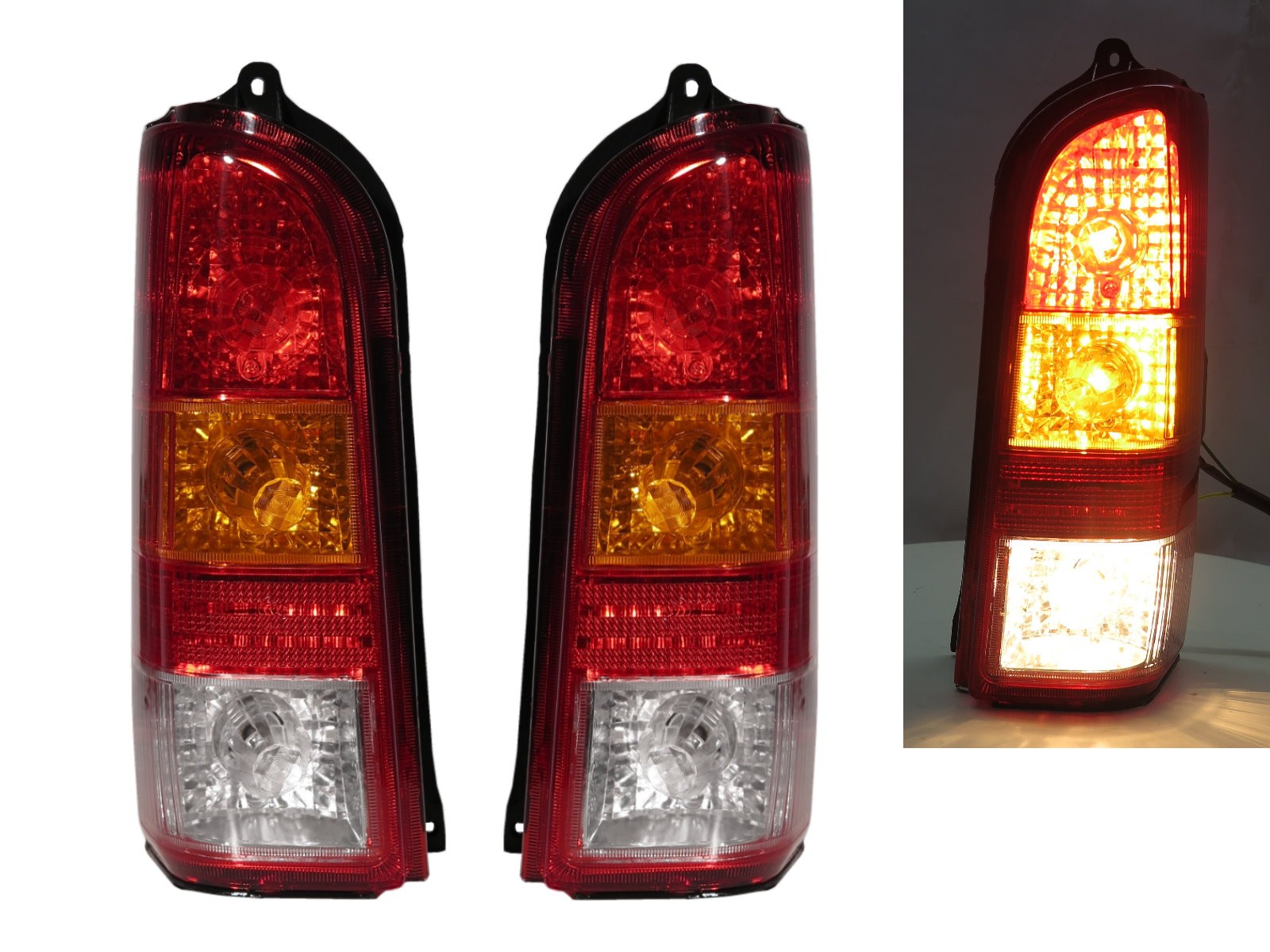 CrazyTheGod Every Fourth generation 1999-2005 VAN 4D Clear Tail Rear Light Red V2 for SUZUKI