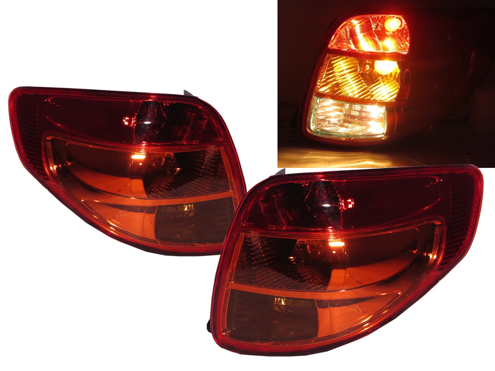 CrazyTheGod SX4 First generation 2007-2013 Hatchback 5D Clear Tail Rear Light Red for SUZUKI