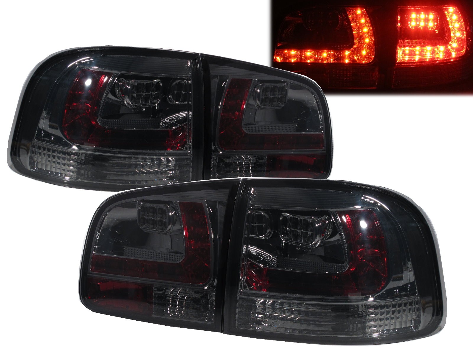 CrazyTheGod TOUAREG MK1 2002-2010 LED Tail Rear Light SMOKE for VW Volkswagen