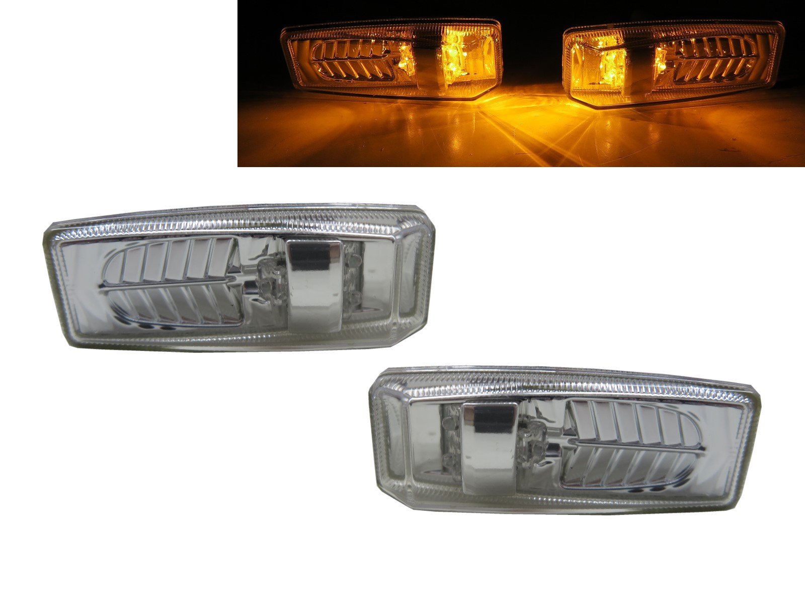 CrazyTheGod C-CLASS W201 190D 190E First generation 1982-1993 Sedan 4D LED Side Marker Light Lamp Chrome for Mercedes-Benz