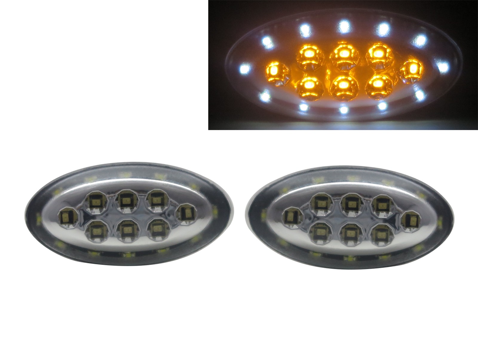 CrazyTheGod SWIFT Sport Third generation 2005-2010 Sedan/Hatchback 3D/4D/5D Dual LED Side Fender Marker Light Lamp CHROME for Maruti  SUZUKI