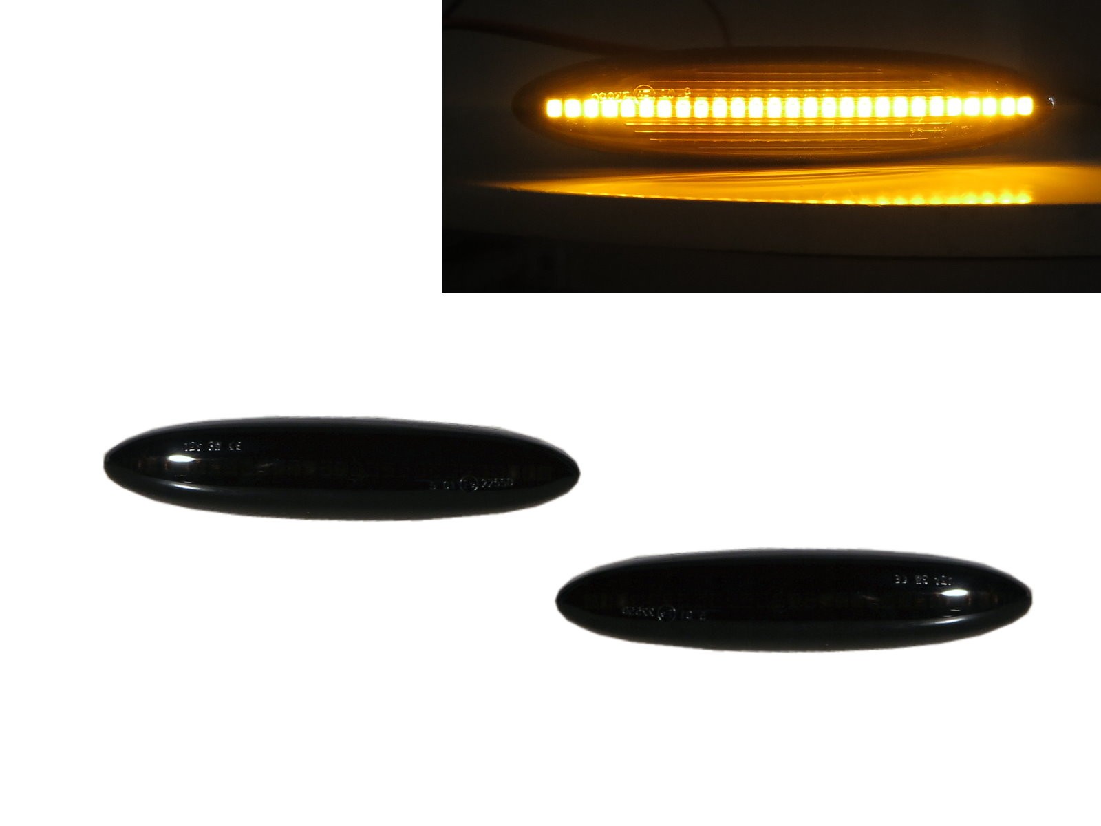 CrazyTheGod Crown S180 Twelfth generation 2003-2008 Sedan 4D LED Dynamic Turn signal Side Fender Marker Light Lamp Smoke for TOYOTA