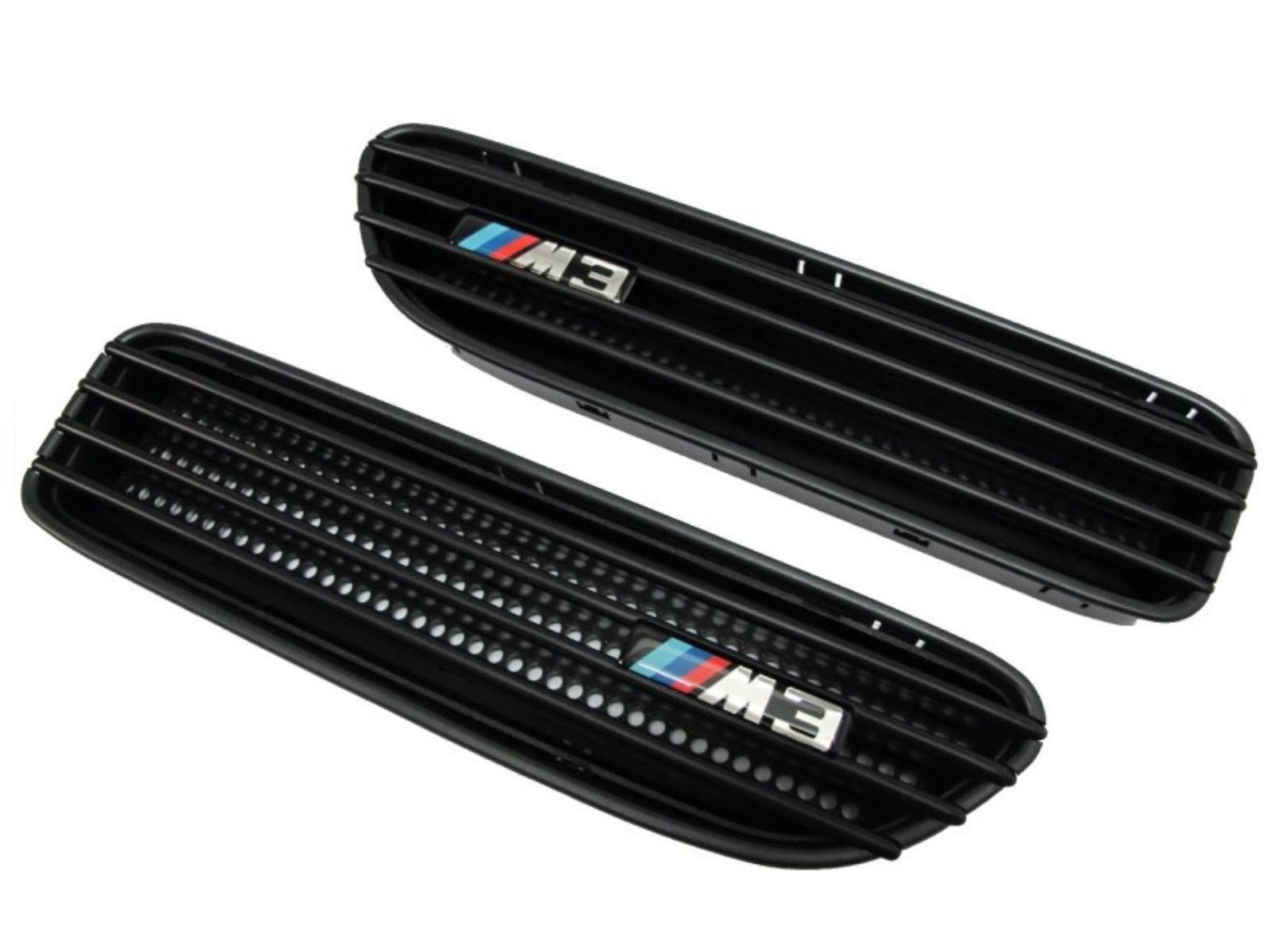 CrazyTheGod 3-Series E30/E36/E46/E90/E91/E92/E93 1982-2013 Sedan/Wagon/Coupe/Convertible 2D/4D/5D Fender Vent Grille Black for BMW