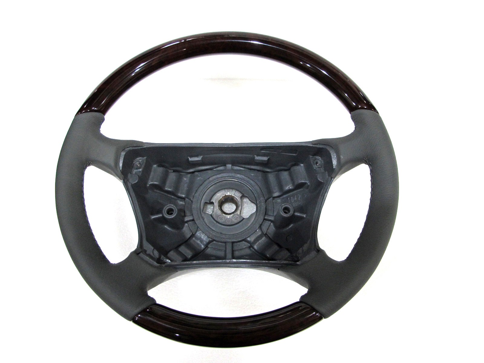 CrazyTheGod W220 1998-2005 -STEERING WHEEL OE WALNUT WOOD  Leather for Mercedes-Benz