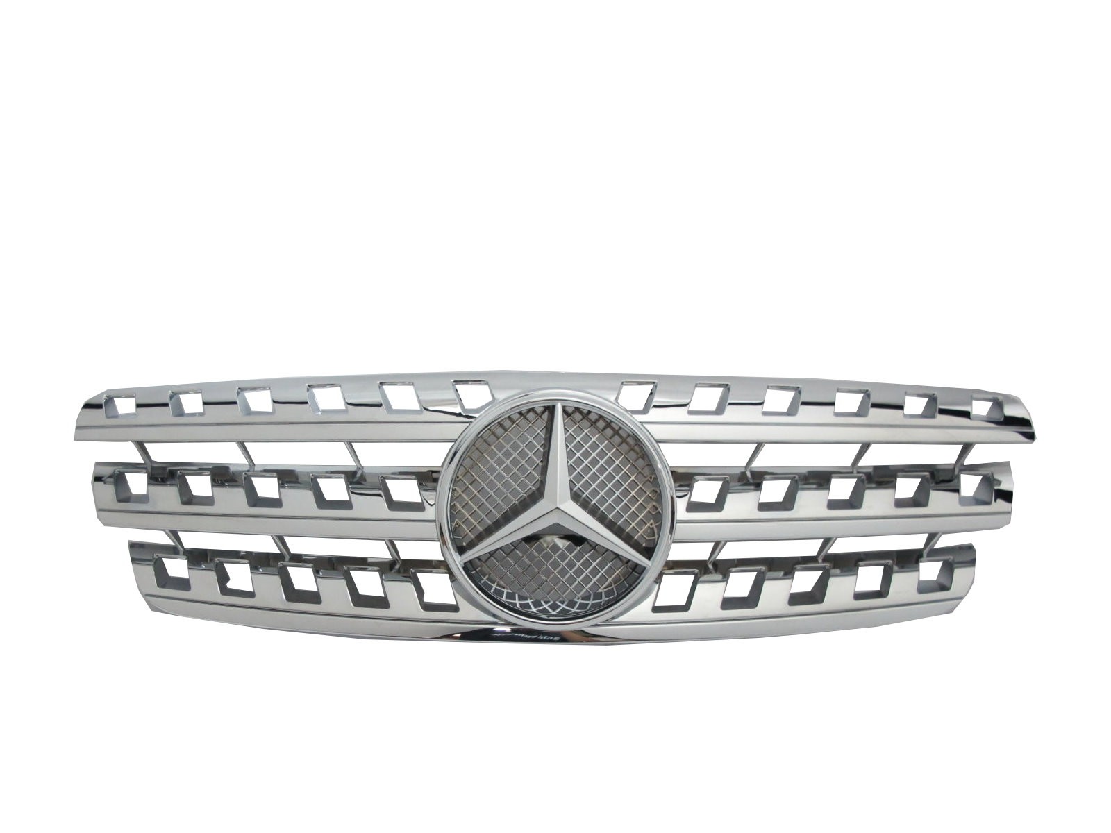 CrazyTheGod W163 1998-2005 GRILLE/GRILL 3FIN CHROME for Mercedes-Benz V1 W164 Look