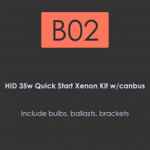 B02-HID 35W Quick Start Xenono kit with canbus.  Include bulbs.  ballasts.  brackets