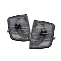 CrazyTheGod C-CLASS W201 190D 190E 1982-1993 Sedan 4D Clear Corner Light Chrome for Mercedes-Benz