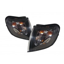 CrazyTheGod H-1 A1 First generation 1997-2004 Minibus/VAN 2D/4D Clear Corner Light Black for HYUNDAI
