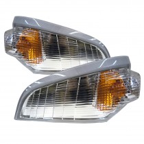 CrazyTheGod Fuso Canter FE7・8 Seventh generation 2007-2011 Truck 2D Clear Corner Light Chrome for Mitsubishi