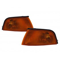 CrazyTheGod LANCER 1998-2001 Sedan 4D Clear CORNER LIGHT Yellow for Mitsubishi