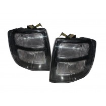 CrazyTheGod SHOGUN V20 Second generation 1997-1999 SUV 3D/5D Clear Corner Light Black for Mitsubishi