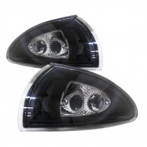 CrazyTheGod Colt Seventh generation 1993-1995 Coupe 2D Clear Corner Light Black for PLYMOUTH V2