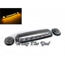 CrazyTheGod Silverado 2002-2006 Pickup 2D/4D LED Cab Roof Marker Light Lamp Gray for CHEVROLET CHEVY