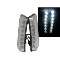 CrazyTheGod 350Z FAIRLADY Z Z33 Fifth generation 2003-2005 PRE-FACELIFT Coupe/Convertible 2D LED DRL Daytime Running Light Lamp Chrome for NISSAN