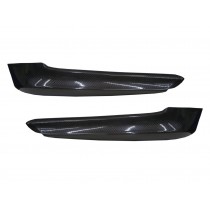 CrazyTheGod 3-Series E90/E91 Fifth generation 2005-2008 Touring/Sedan 4D Carbon Fiber Front Bumper Lip Splitter Black Carbon-Fiber for BMW