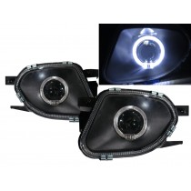 CrazyTheGod SPRINTER NCV3 Second generation 2003-present Guide LED Angel-Eye Projector Glass Fog Light Lamp Black for Mercedes-Benz