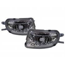 CrazyTheGod C-CLASS W202 1994-2000 Sedan 4D Clear Fog Light Lamp Chrome for Mercedes-Benz