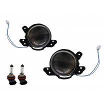CrazyTheGod fortwo Second generation 2008-2012 Hatchback 3D Projector Dual Beam Fog Light Lamp Black for Smart
