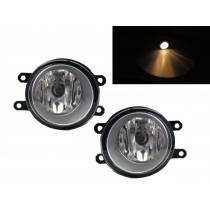 CrazyTheGod RAV4 XA30 Third generation 2005-2012 Wagon 5D Clear Glass Fog Light Lamp Chrome for TOYOTA