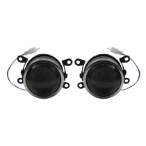 CrazyTheGod Projector Dual Beam Fog Light Lamp Black V3 for Universal