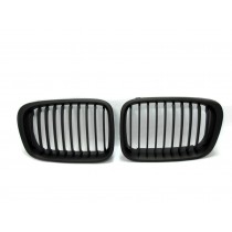 CrazyTheGod 3-Series E46 COMPACT 2000-2005 Hatchback 3D M3Look GRILLE/GRILL Matt Black for BMW