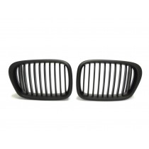 CrazyTheGod 5-Series E39 1995-2003 Sedan/Wagon 4D/5D M5Look GRILLE/GRILL Matt Black for BMW