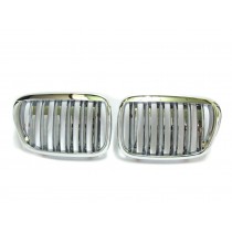 CrazyTheGod 5-Series E39 1995-2003 Sedan/Wagon 4D/5D X5 LOOK GRILLE/GRILL Chrome for BMW